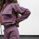 Purple Jersey vibes sweatsuit